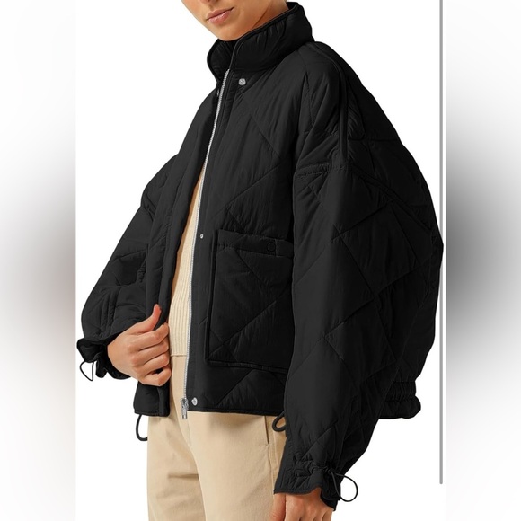 Black Quilted puffer Jacket - Picture 3 of 6